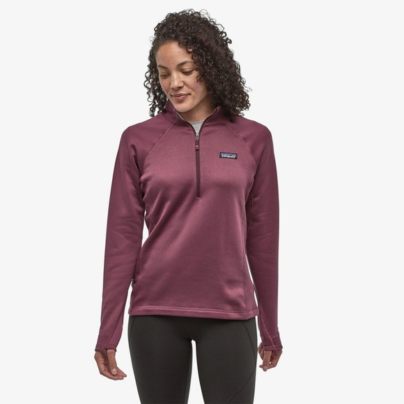 Patagonia Tops - Patagonia Women's Burgundy Quarter-Zip Top